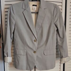 J. Crew Chambray Schoolboy Blazer